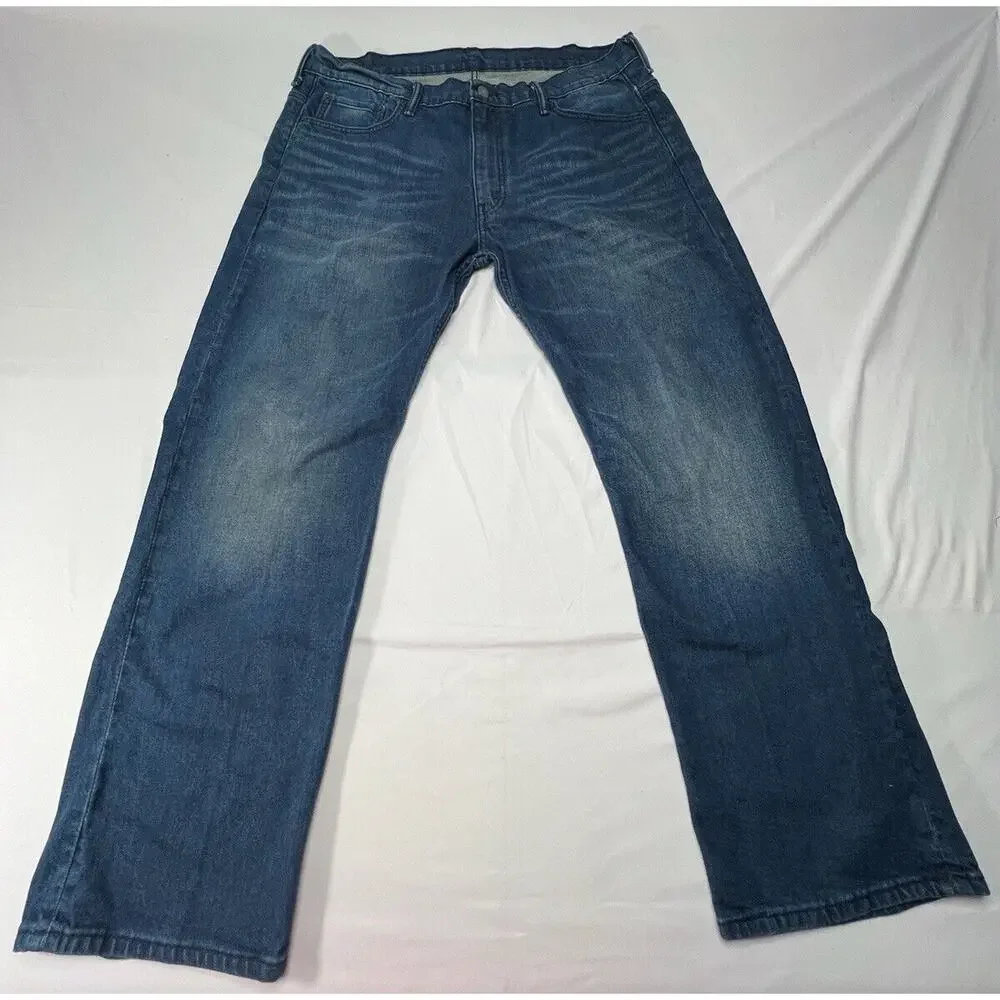 Levis 569 Men's Loose Fit Straight Leg Blue Denim Jeans- Size 39x30.5*‎